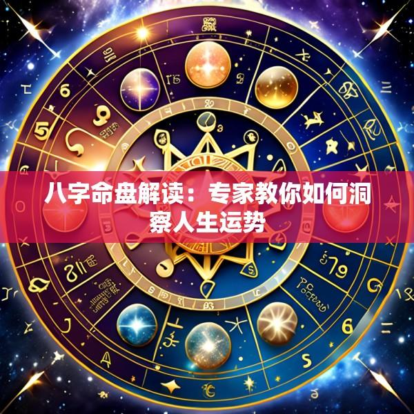 八字命盘解读：专家教你如何洞察人生运势