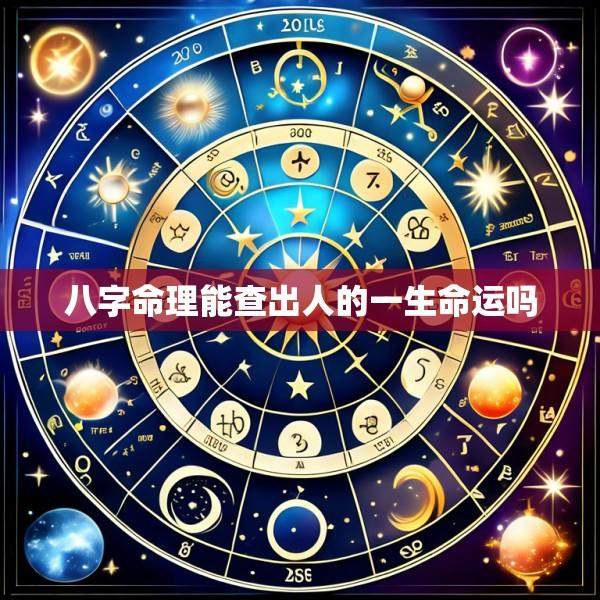 八字命理能查出人的一生命运吗