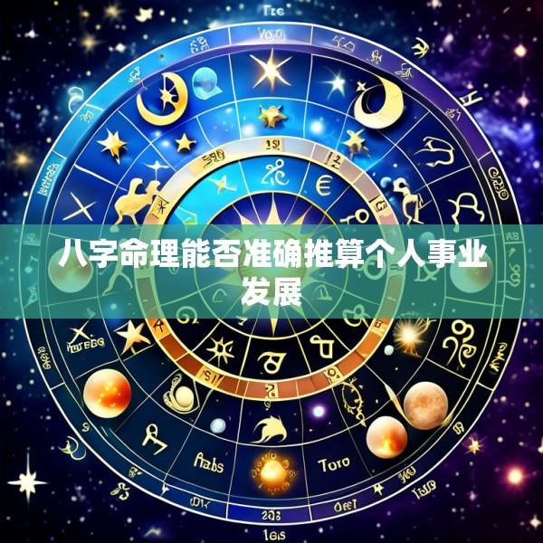 八字命理能否准确推算个人事业发展