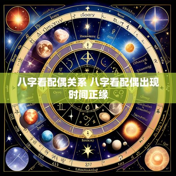 八字看配偶关系 八字看配偶出现时间正缘