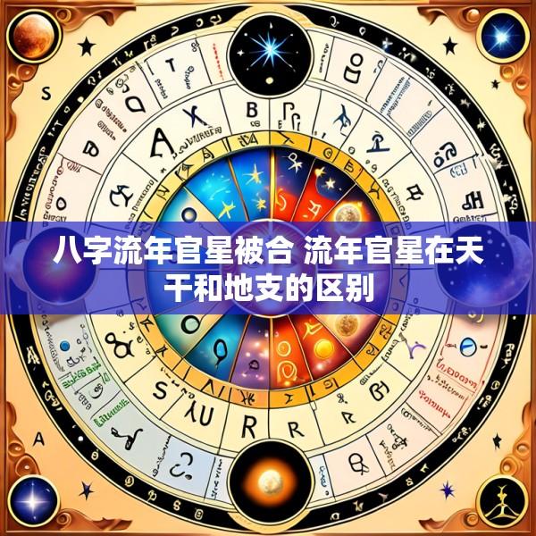 八字流年官星被合 流年官星在天干和地支的区别