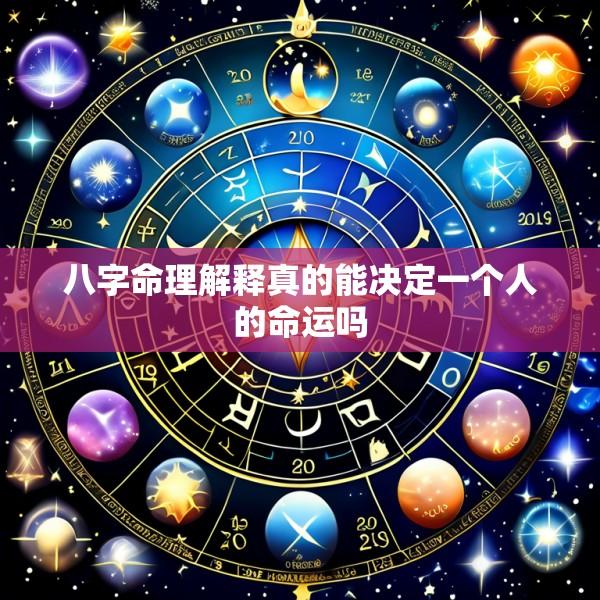 八字命理解释真的能决定一个人的命运吗