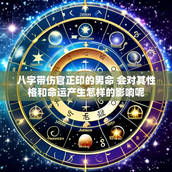 八字带伤官正印的男命 会对其性格和命运产生怎样的影响呢