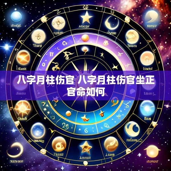 八字月柱伤官 八字月柱伤官坐正官命如何