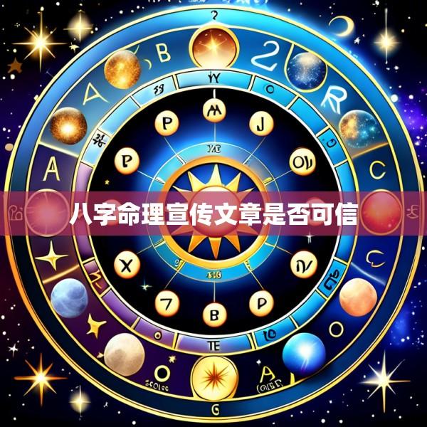 八字命理宣传文章是否可信