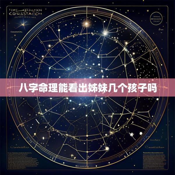 八字命理能看出姊妹几个孩子吗
