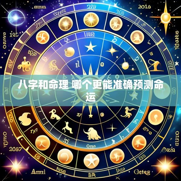 八字和命理 哪个更能准确预测命运