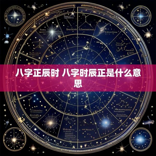 八字正辰时 八字时辰正是什么意思