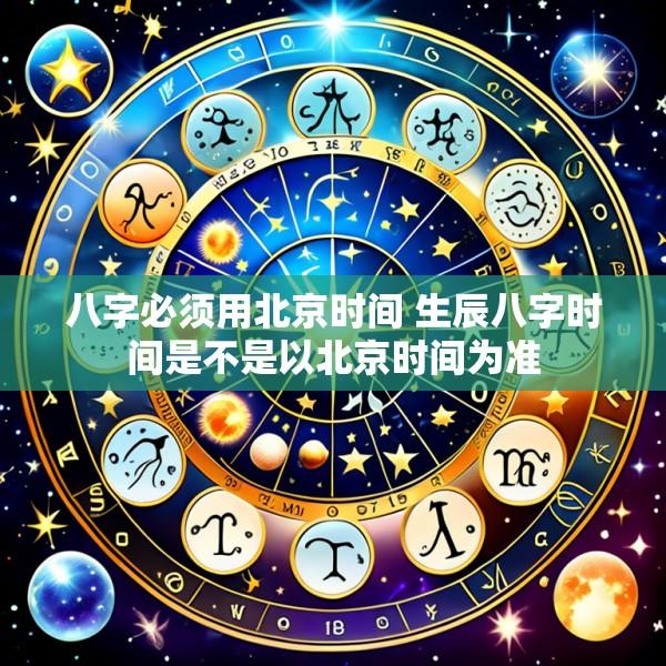 八字必须用北京时间 生辰八字时间是不是以北京时间为准