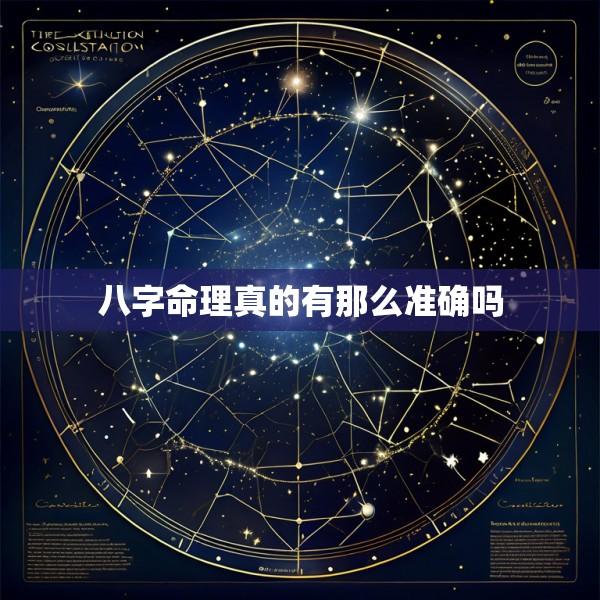 八字命理真的有那么准确吗