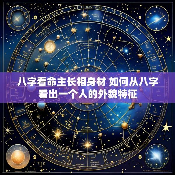 八字看命主长相身材 如何从八字看出一个人的外貌特征