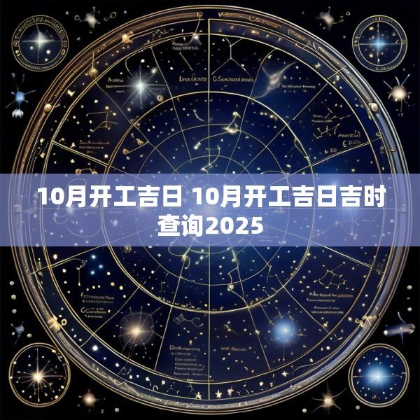 10月开工吉日 10月开工吉日吉时查询2025