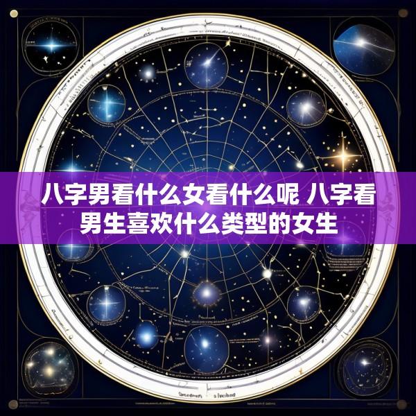 八字男看什么女看什么呢 八字看男生喜欢什么类型的女生