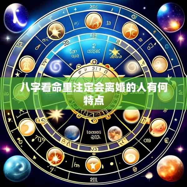 八字看命里注定会离婚的人有何特点