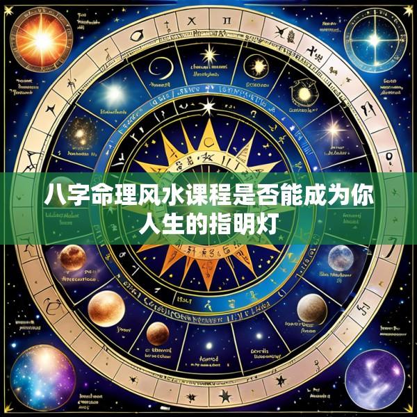 八字命理风水课程是否能成为你人生的指明灯