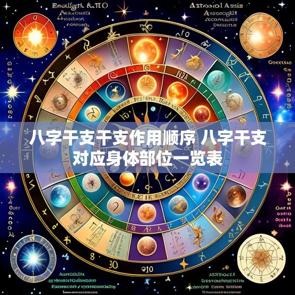 八字干支干支作用顺序 八字干支对应身体部位一览表