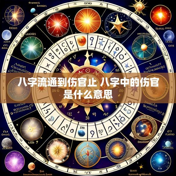 八字流通到伤官止 八字中的伤官是什么意思