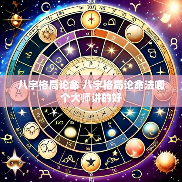 八字格局论命 八字格局论命法哪个大师讲的好