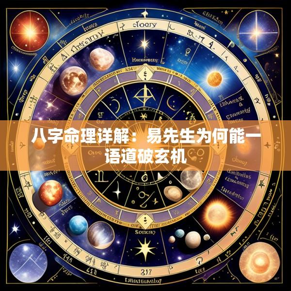 八字命理详解：易先生为何能一语道破玄机