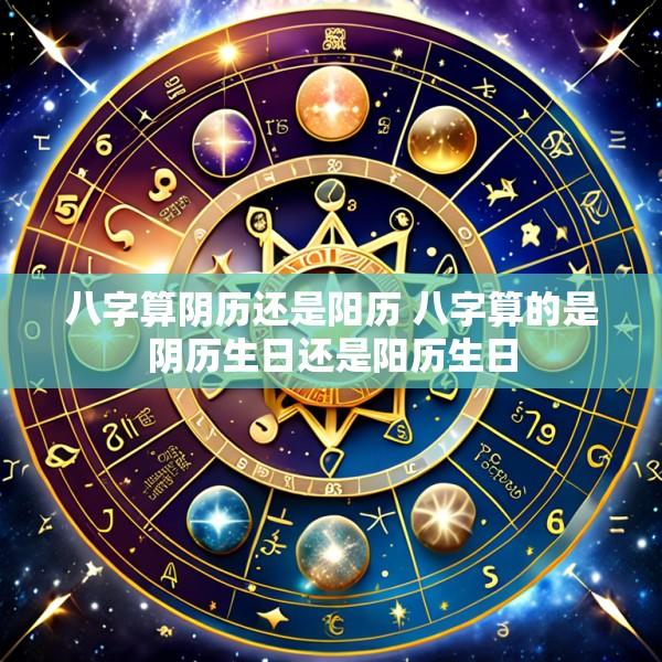 八字算阴历还是阳历 八字算的是阴历生日还是阳历生日