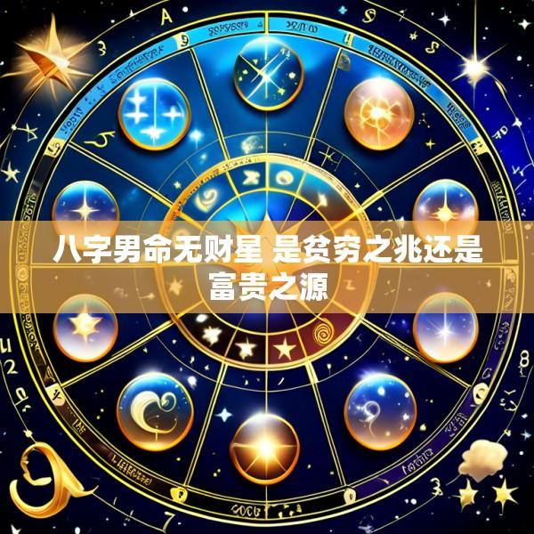 八字男命无财星 是贫穷之兆还是富贵之源