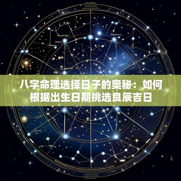 八字命理选择日子的奥秘：如何根据出生日期挑选良辰吉日