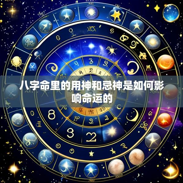 八字命里的用神和忌神是如何影响命运的