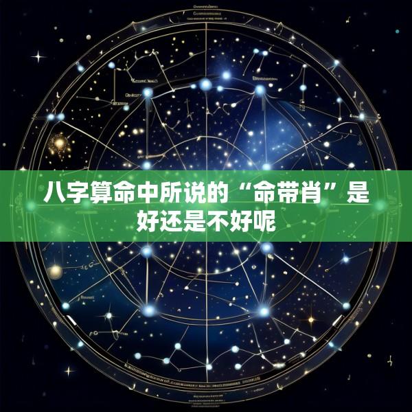 八字算命中所说的“命带肖”是好还是不好呢