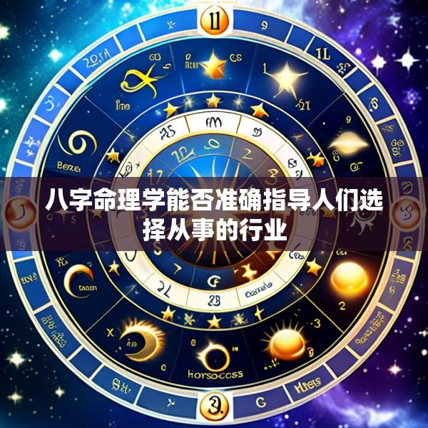 八字命理学能否准确指导人们选择从事的行业