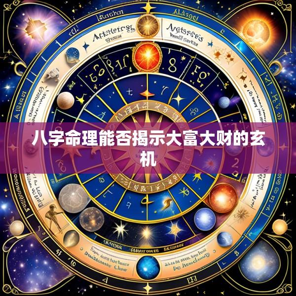 八字命理能否揭示大富大财的玄机