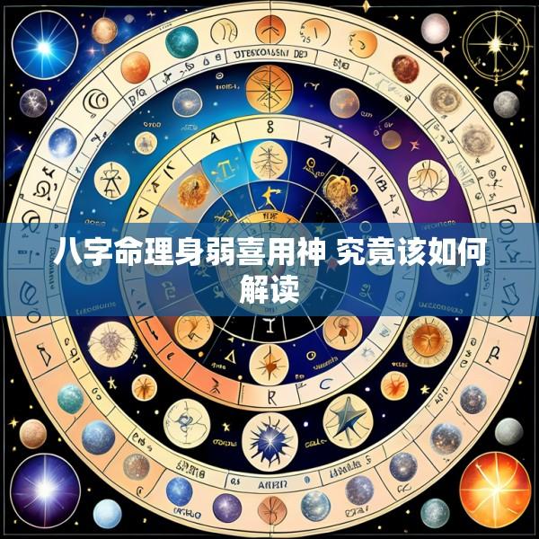 八字命理身弱喜用神 究竟该如何解读