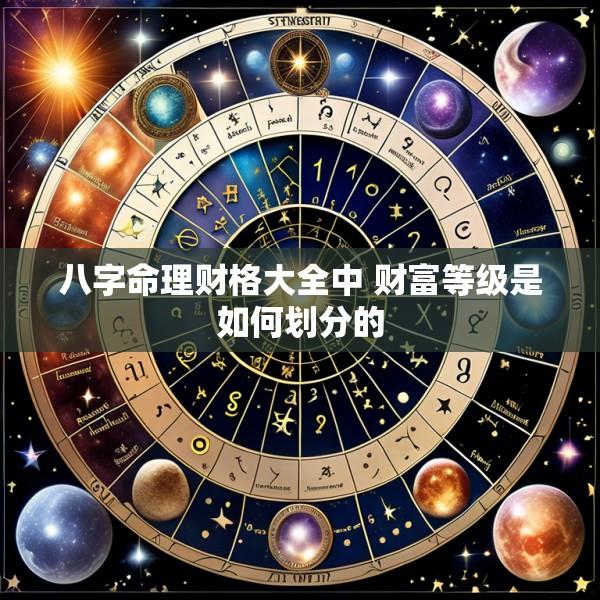 八字命理财格大全中 财富等级是如何划分的