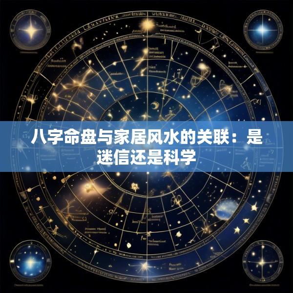 八字命盘与家居风水的关联：是迷信还是科学