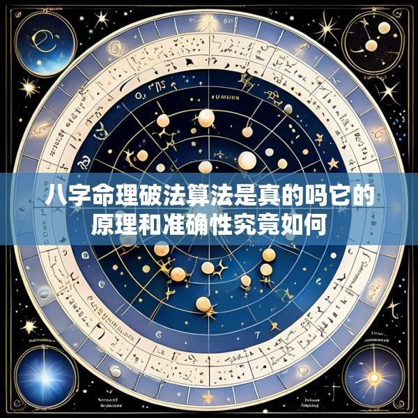 八字命理破法算法是真的吗它的原理和准确性究竟如何