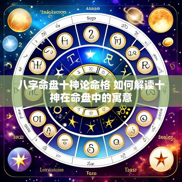 八字命盘十神论命格 如何解读十神在命盘中的寓意