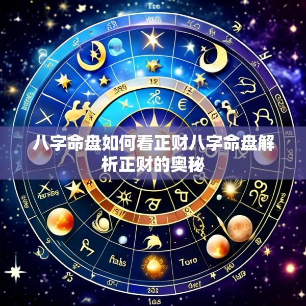 八字命盘如何看正财八字命盘解析正财的奥秘
