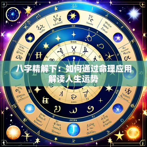 八字精解下：如何通过命理应用解读人生运势
