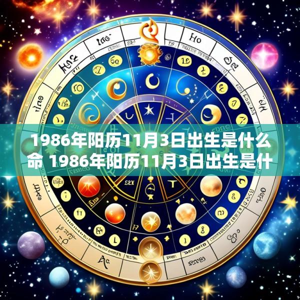 1986年阳历11月3日出生是什么命 1986年阳历11月3日出生是什么命格