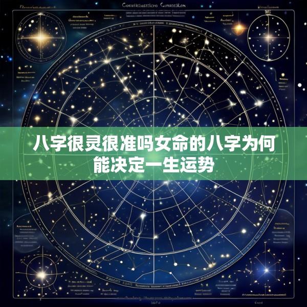 八字很灵很准吗女命的八字为何能决定一生运势