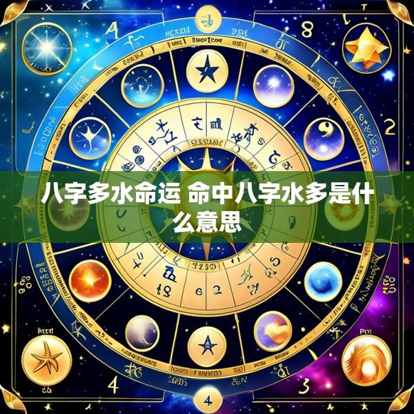 八字多水命运 命中八字水多是什么意思