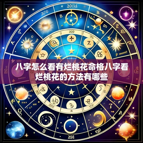 八字怎么看有烂桃花命格八字看烂桃花的方法有哪些