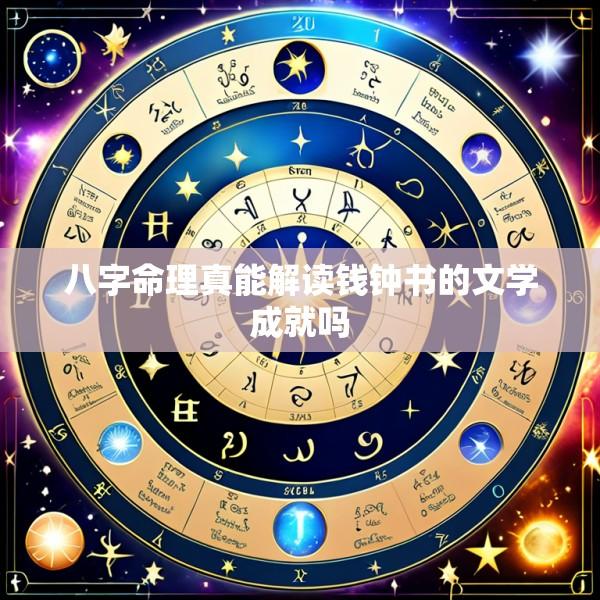 八字命理真能解读钱钟书的文学成就吗