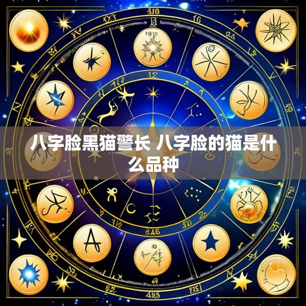 八字脸黑猫警长 八字脸的猫是什么品种