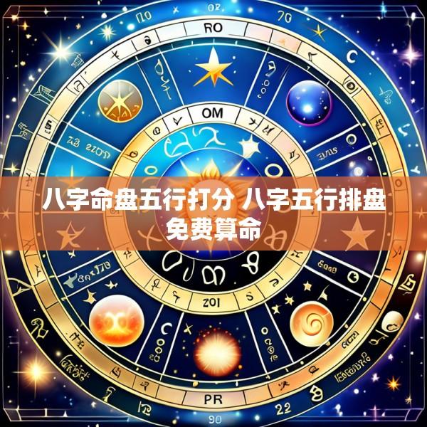 八字命盘五行打分 八字五行排盘免费算命