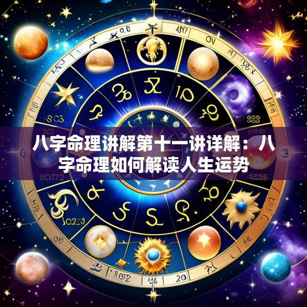 八字命理讲解第十一讲详解：八字命理如何解读人生运势