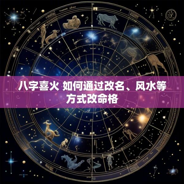 八字喜火 如何通过改名、风水等方式改命格