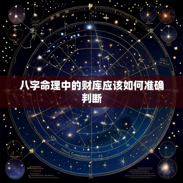 八字命理中的财库应该如何准确判断