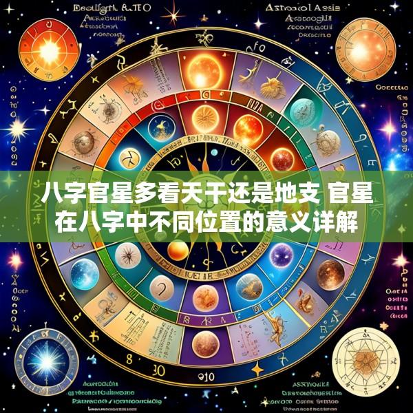 八字官星多看天干还是地支 官星在八字中不同位置的意义详解