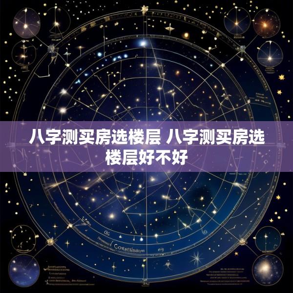八字测买房选楼层 八字测买房选楼层好不好