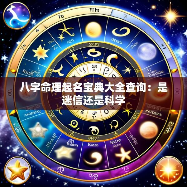 八字命理起名宝典大全查询：是迷信还是科学